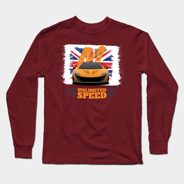 P1 - Unlimited Speed Long Sleeve T-Shirt by Car_Designer